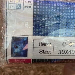 Disney stitch Diamond Painting Kit with Blue Design